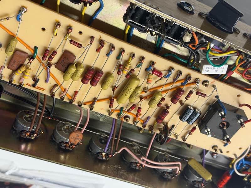 Marshall JMP 1987 Hand wired 50-Watt Guitar Amp Head 1973 - Serviced – image 20