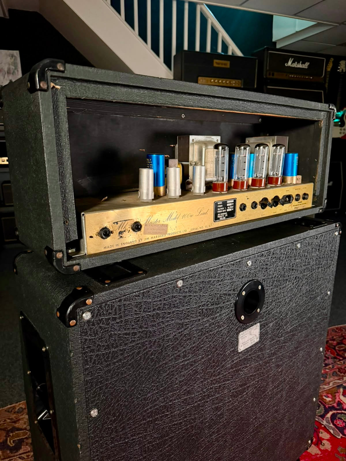 Marshall JMP 2203 Mk2 Master Model Lead 100-Watt Guitar Amp Head 1977 - Serviced – image 6