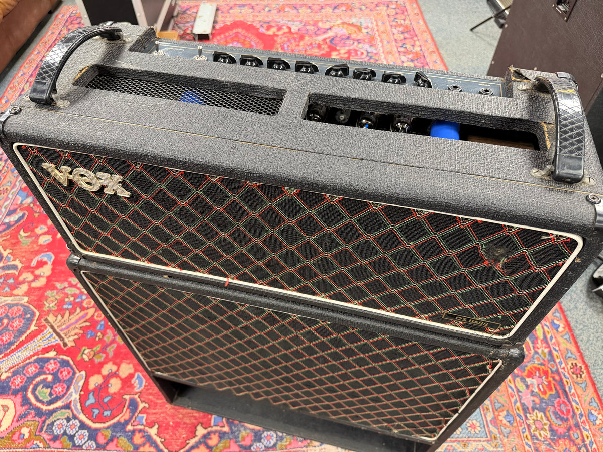 Vox V125 Bass 125-Watt 1x15" Piggyback Bass Amp 1981 - 1983 - Black – image 8