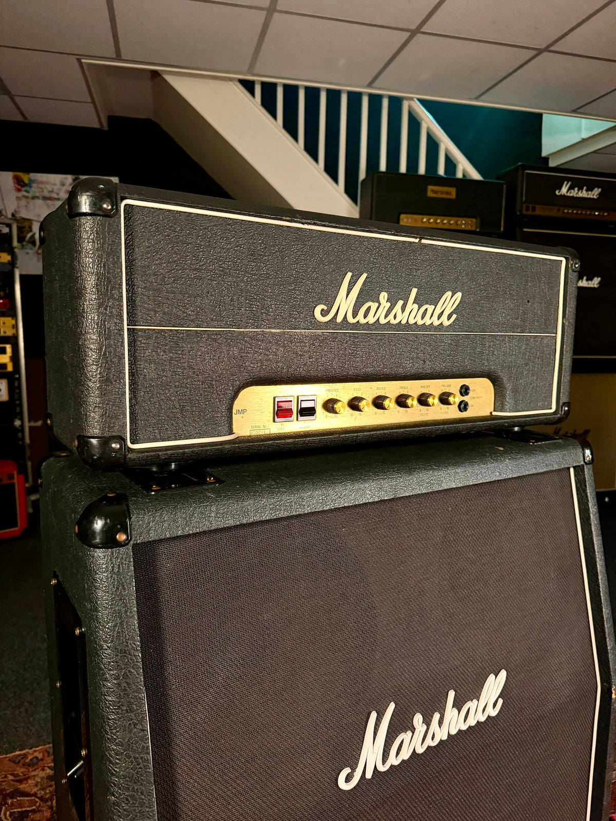 Marshall JMP 2204 Master Model Mk2 Lead 50-Watt Guitar Amp Head 1979 - Black – image 1