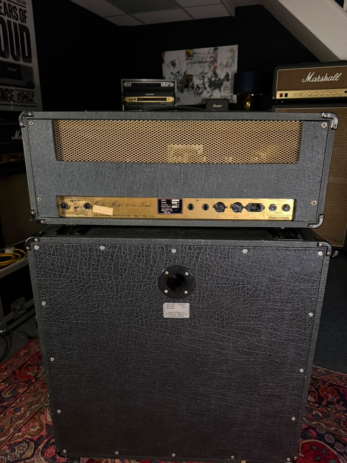 Marshall JMP 2203 Mk2 Master Model Lead 100-Watt Guitar Amp Head 1977 - Serviced – image 9