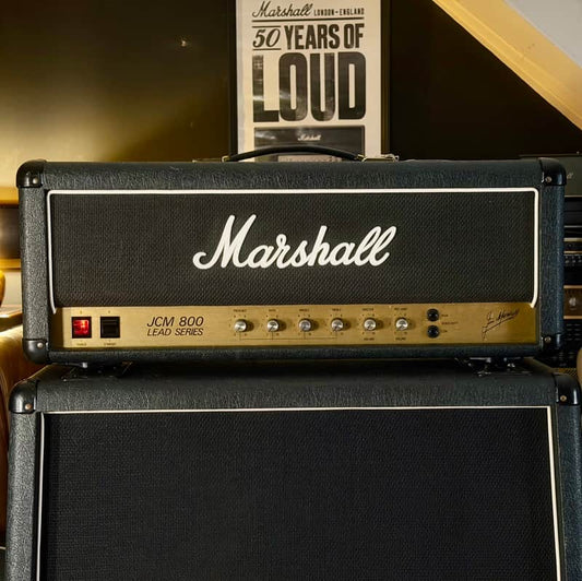 Marshall JCM 800 Lead Series Model 2203 100-Watt Master Volume Head 1982 - Black