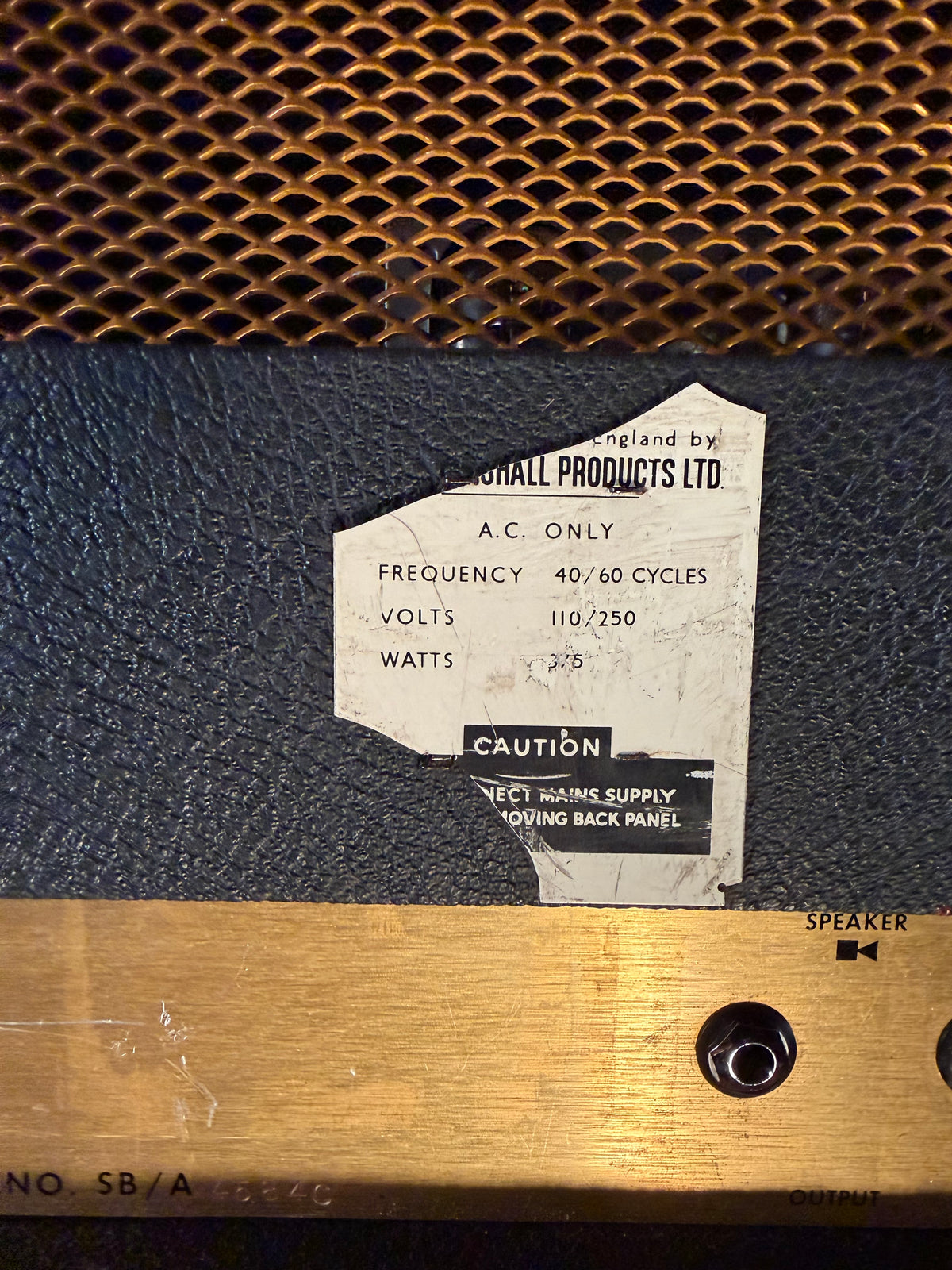 Marshall JMP 1992 Super Bass 2-Channel 100-Watt Head 1971 – image 6