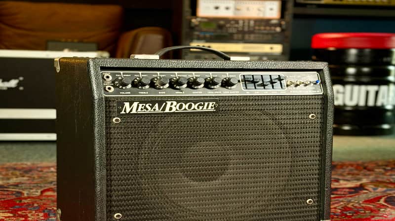 Mesa Boogie Mark III Simul-Class 3-Channel 75-Watt 1x12" Guitar Combo 1988 - Blue Stripe – image 2