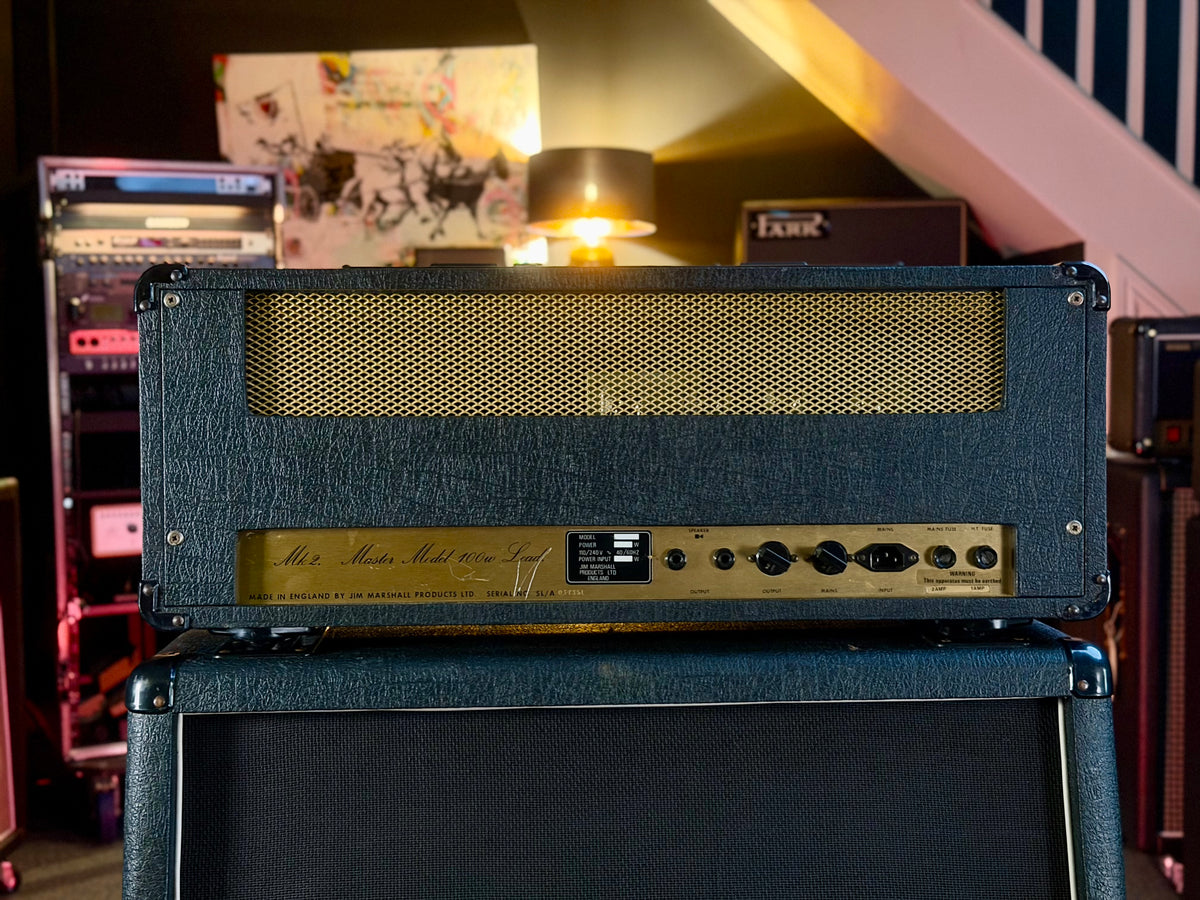 Marshall JMP 2203 Mk2 Master Model Lead 100-Watt Guitar Amp Head 1979 - Black – image 6