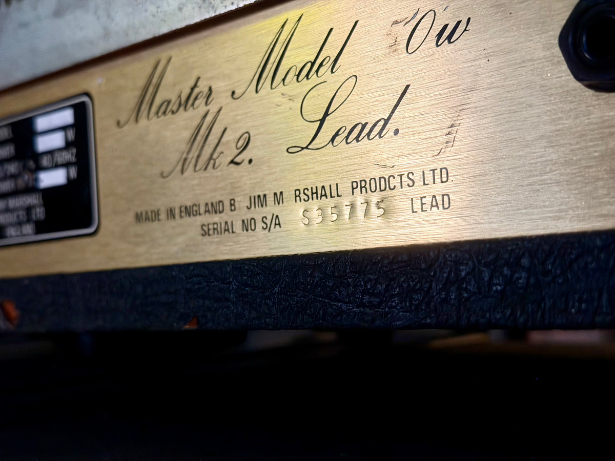 Marshall JCM 800 Lead Series Model 2204 50-Watt Master Volume Mk2 Head 1984 - Serviced – image 5
