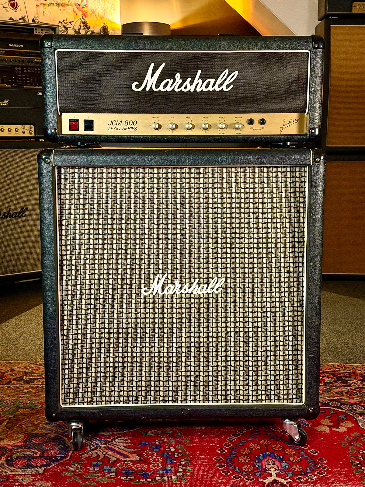 Marshall JCM 800 Lead Series Model 2204 50-Watt Master Volume Mk2 Head 1985 - Serviced – image 2
