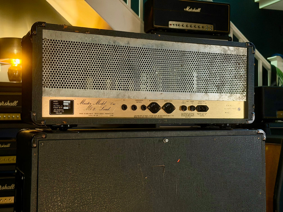 Marshall JCM 800 Lead Series Model 2204 50-Watt Master Volume Mk2 Head 1984 - Serviced – image 4