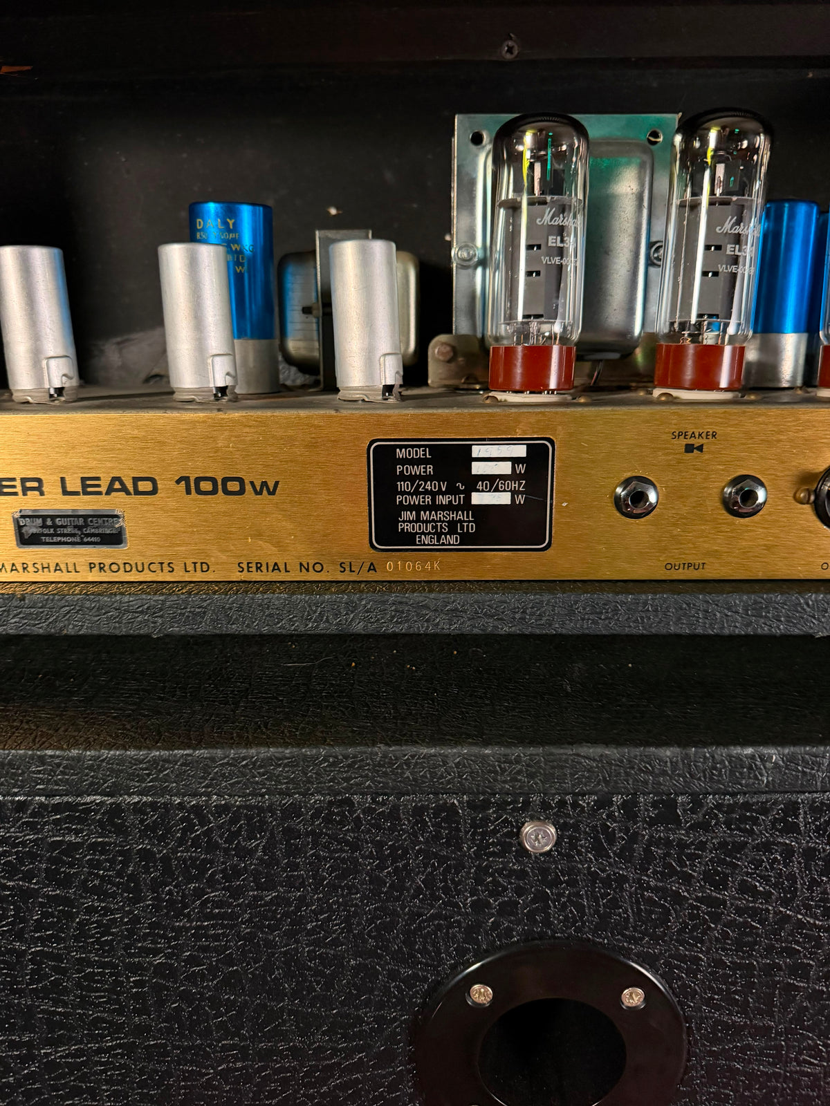Marshall JMP 1959 MK II Super Lead 2-Channel 100-Watt Guitar Amp Head 1978 - Serviced – image 4