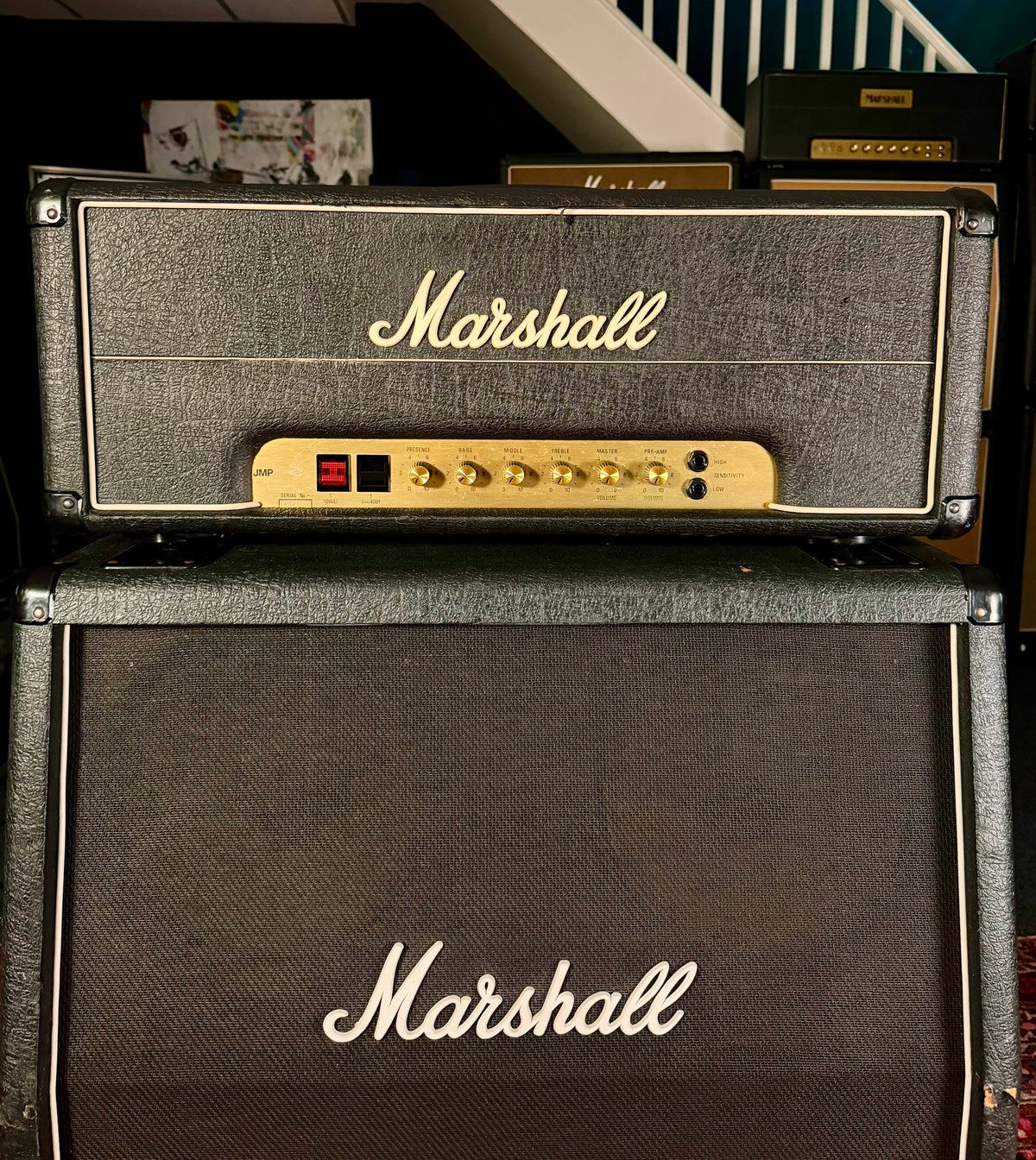 Marshall JMP 2204 Master Model Mk2 Lead 50-Watt Guitar Amp Head 1979 - Black – image 2