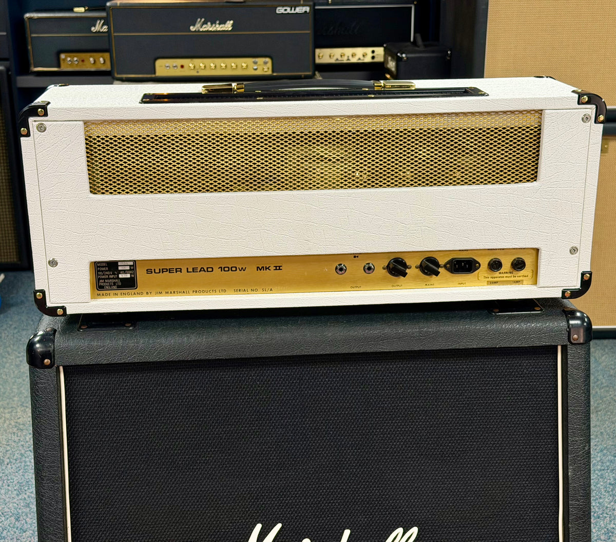 Marshall JMP 1959 MK II Super Lead 100-Watt Head 1979 - Randy Rhoads White – image 5