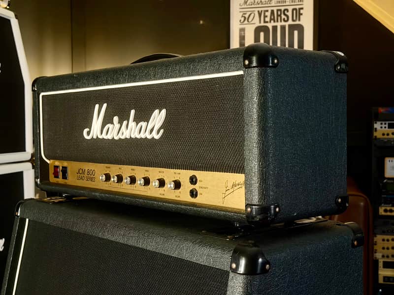 Marshall JCM 800 Lead Series Model 2203 100-Watt Master Volume Head 1982 - Black