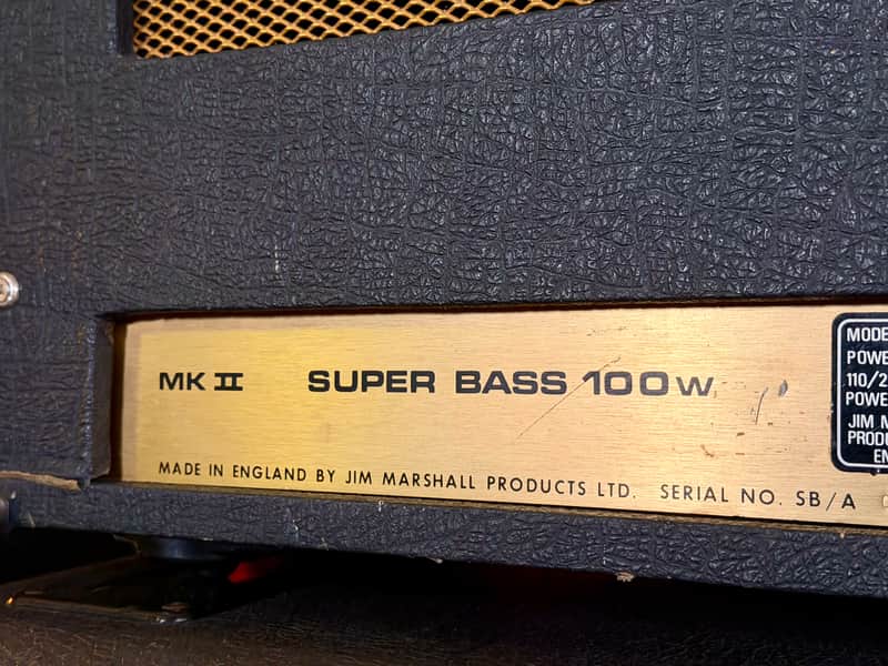Marshall JMP 1992 MK II Super Bass 100-Watt Guitar / Bass Amp Head 1978 - Serviced – image 7