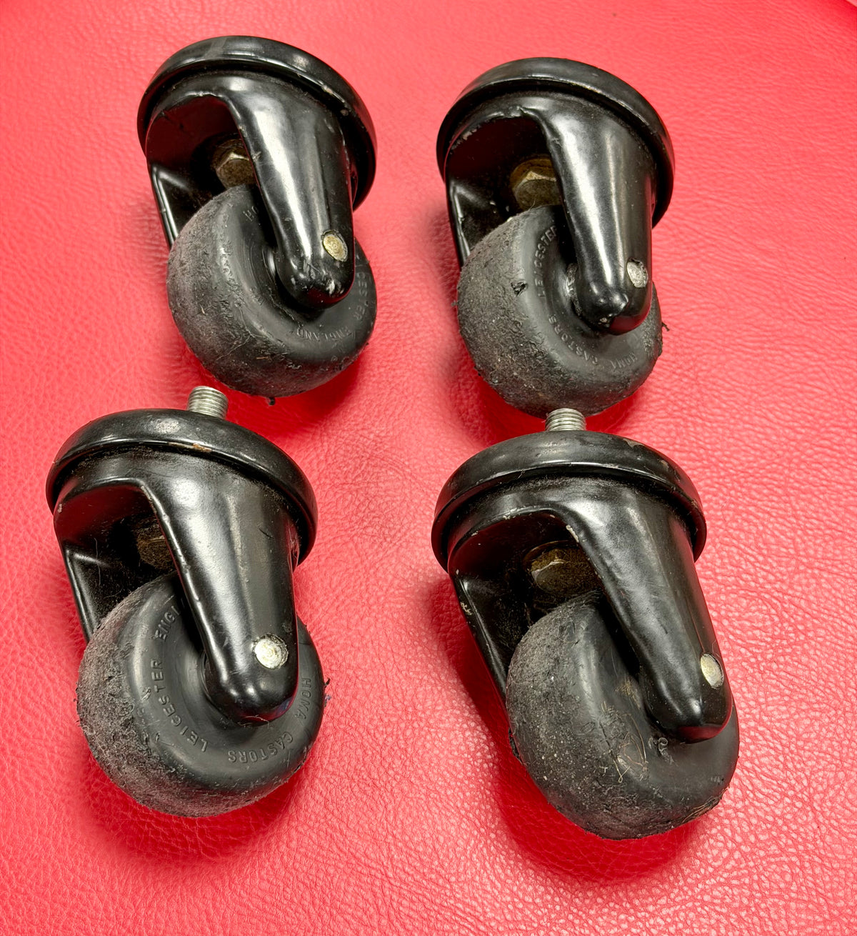 Marshall Homa 1970's 4x12 Castor Wheel Set - Black x 4 – image 1