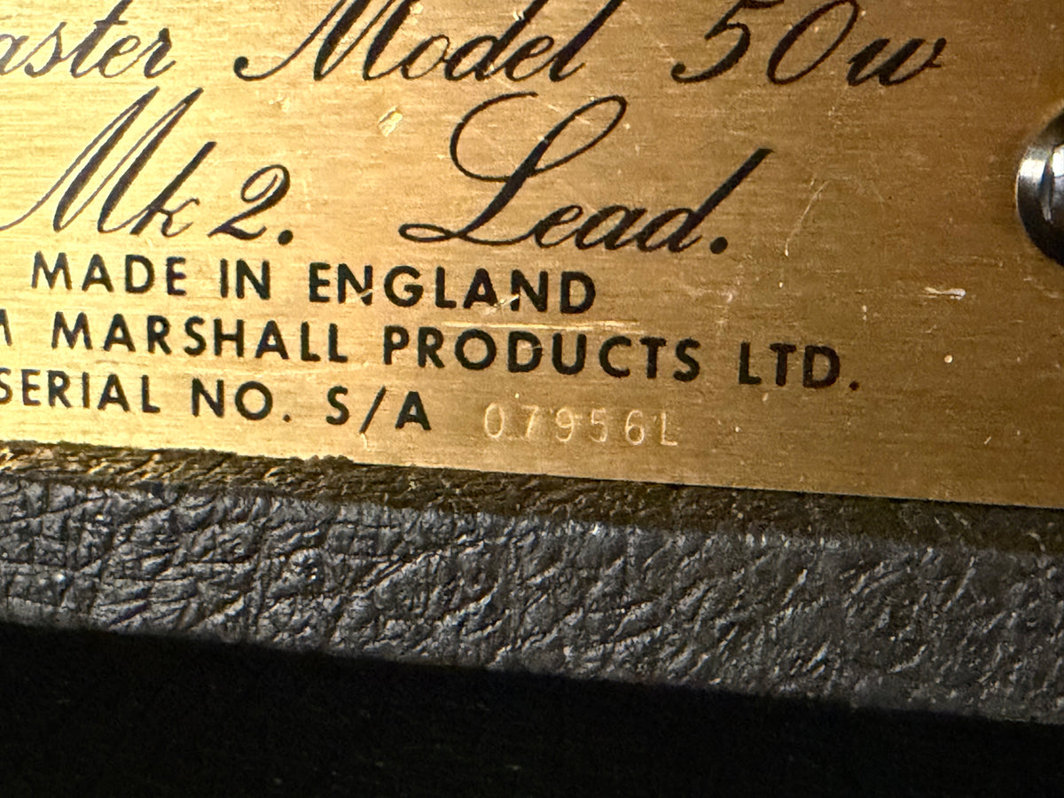 Marshall JMP 2204 Master Model Mk2 Lead 50-Watt Guitar Amp Head 1979 - Serviced – image 7