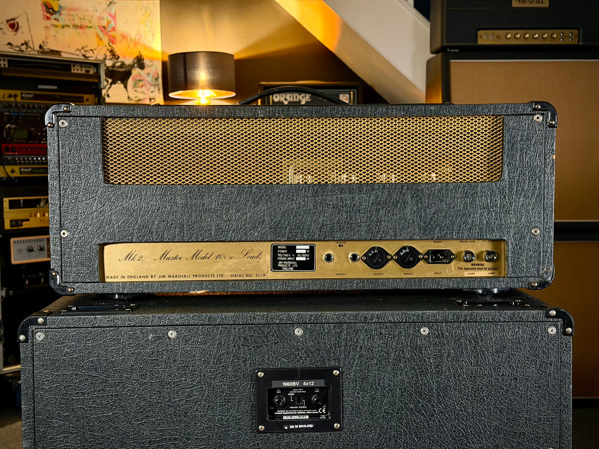 Marshall JMP 2203 Mk2 Master Model Lead 100-Watt Guitar Amp Head 1978 - Black – image 9