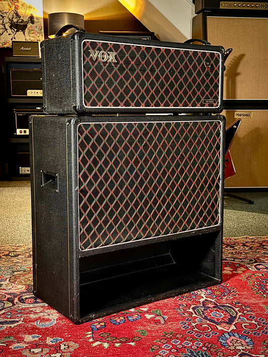 Vox V125 Bass 125-Watt 1x15" Piggyback Bass Amp 1981 - 1983 - Black – image 1