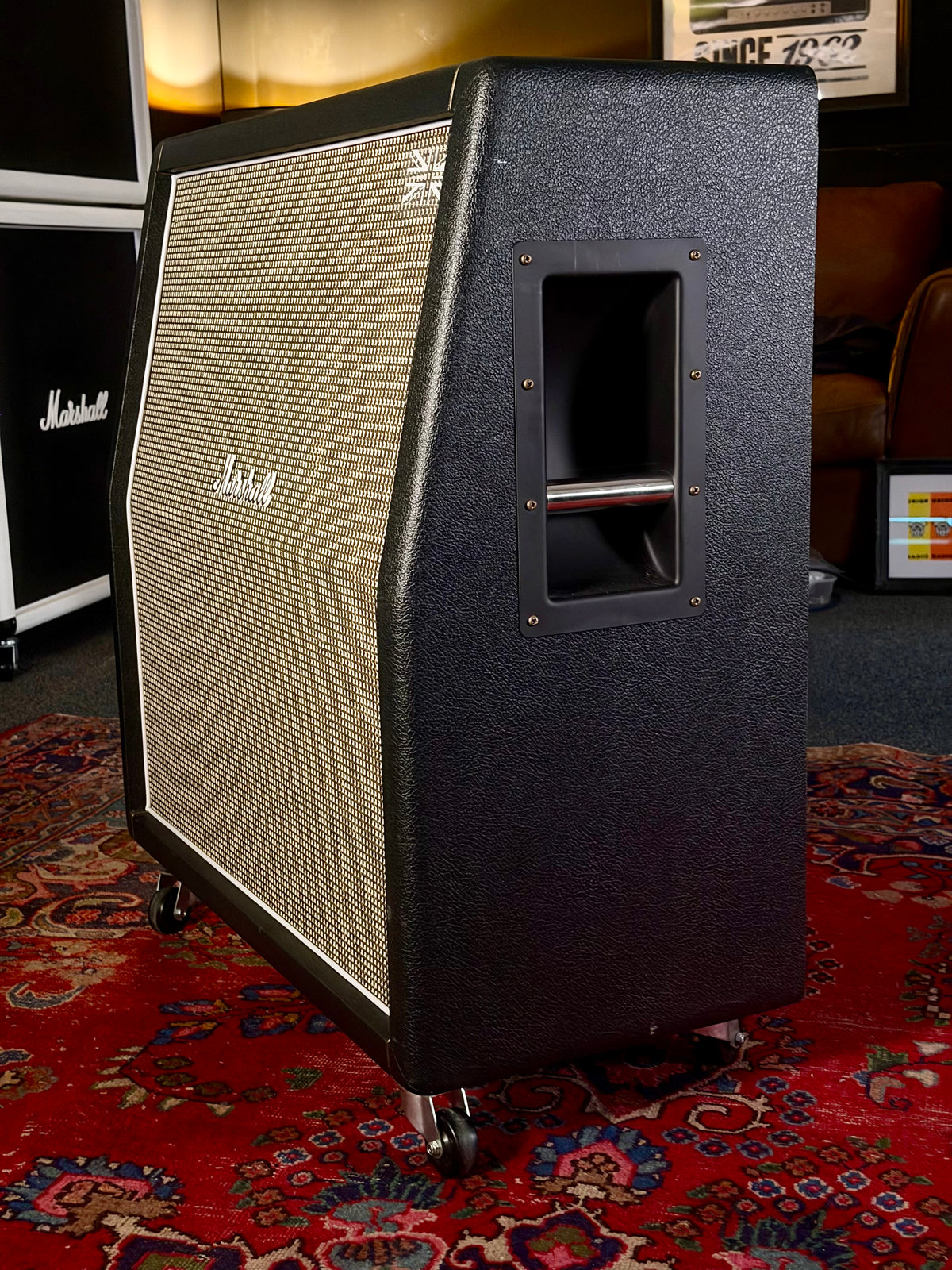 Marshall 1960AHW Handwired 120-Watt 4x12" Angled Guitar Speaker Cabinet 2009 - Black – image 3
