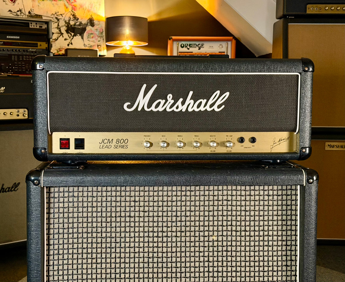 Marshall JCM 800 Lead Series Model 2204 50-Watt Master Volume Mk2 Head 1985 - Serviced – image 3