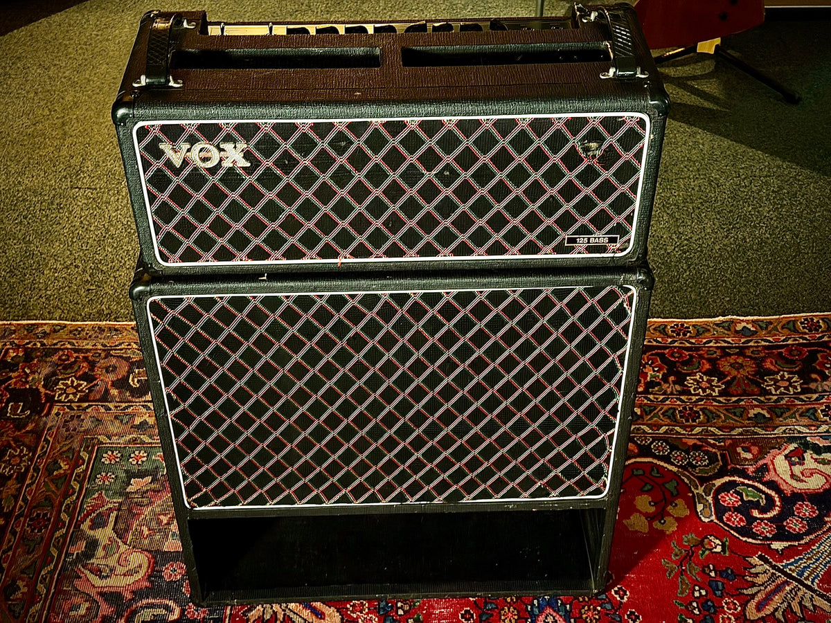 Vox V125 Bass 125-Watt 1x15" Piggyback Bass Amp 1981 - 1983 - Black – image 3