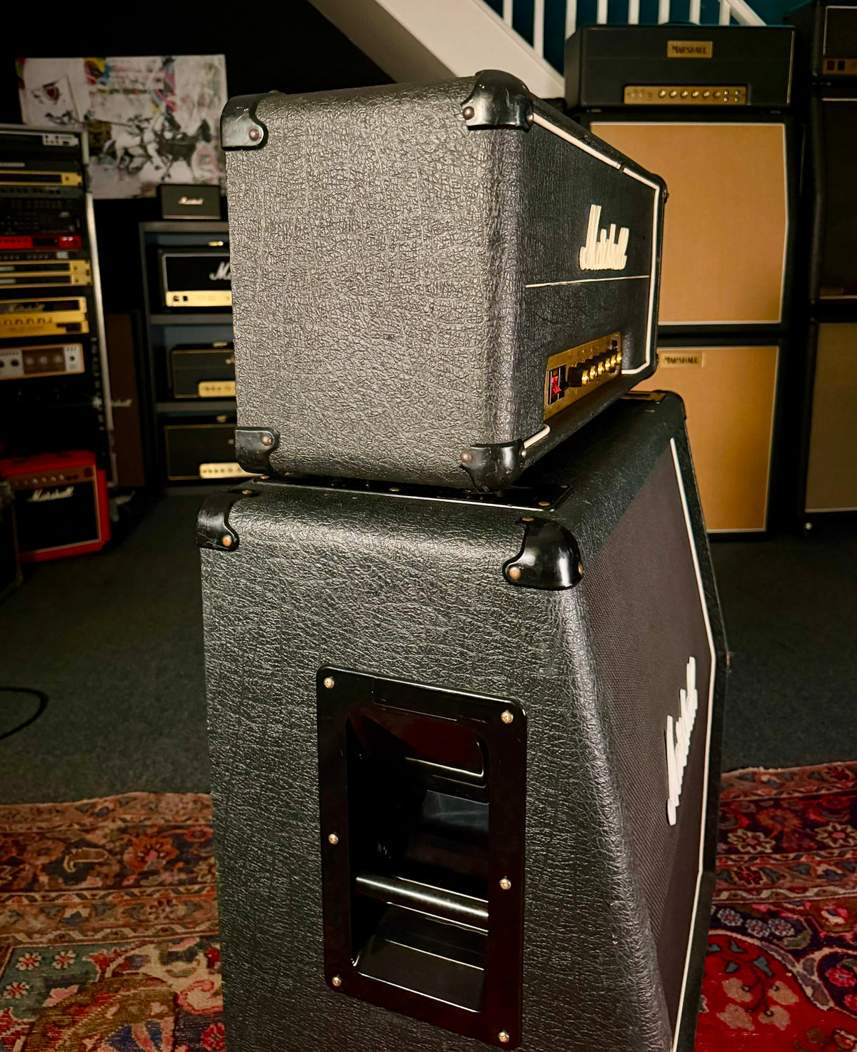 Marshall JMP 2204 Master Model Mk2 Lead 50-Watt Guitar Amp Head 1979 - Black – image 8