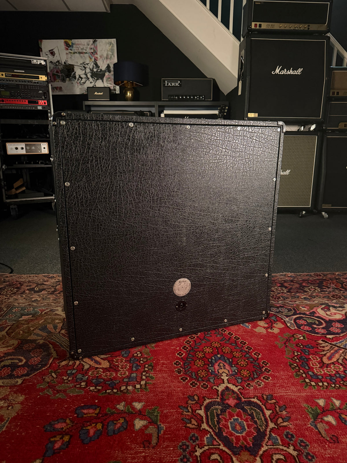 Marshall 1982B 4x12" Straight Guitar Speaker Cabinet 1978 - G12H Blackbacks – image 4