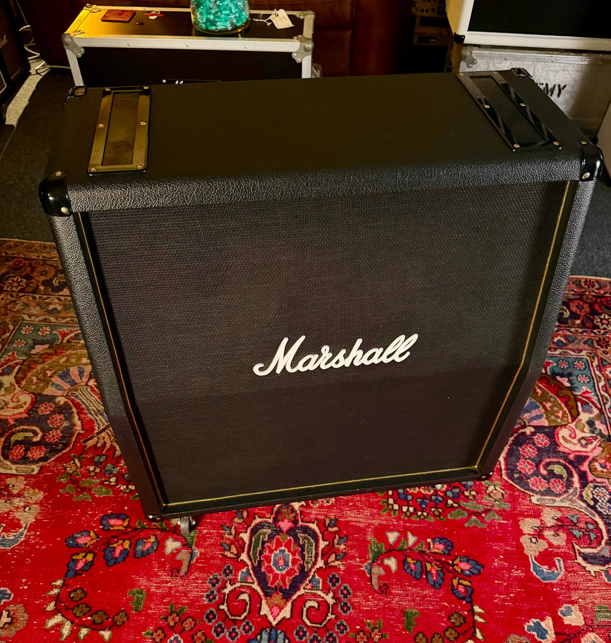 Marshall 425A Vintage Modern 4x12 Greenback Cabinet - Black - G12C Speakers – image 2