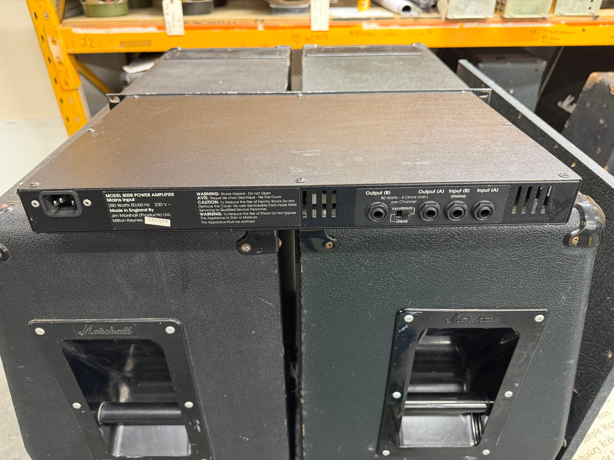 Marshall Valvestate Model 8008 80+80-Watt Guitar Power Amplifier 1991 - Black – image 5