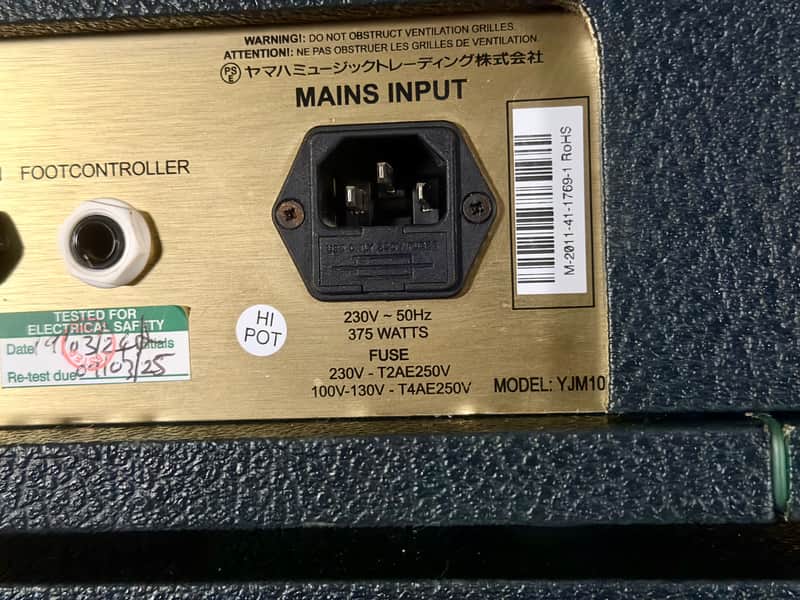 Marshall YJM100 Yngwie Malmsteen Signature 2-Channel 100-Watt Guitar Amp Head 2011 - Black – image 8