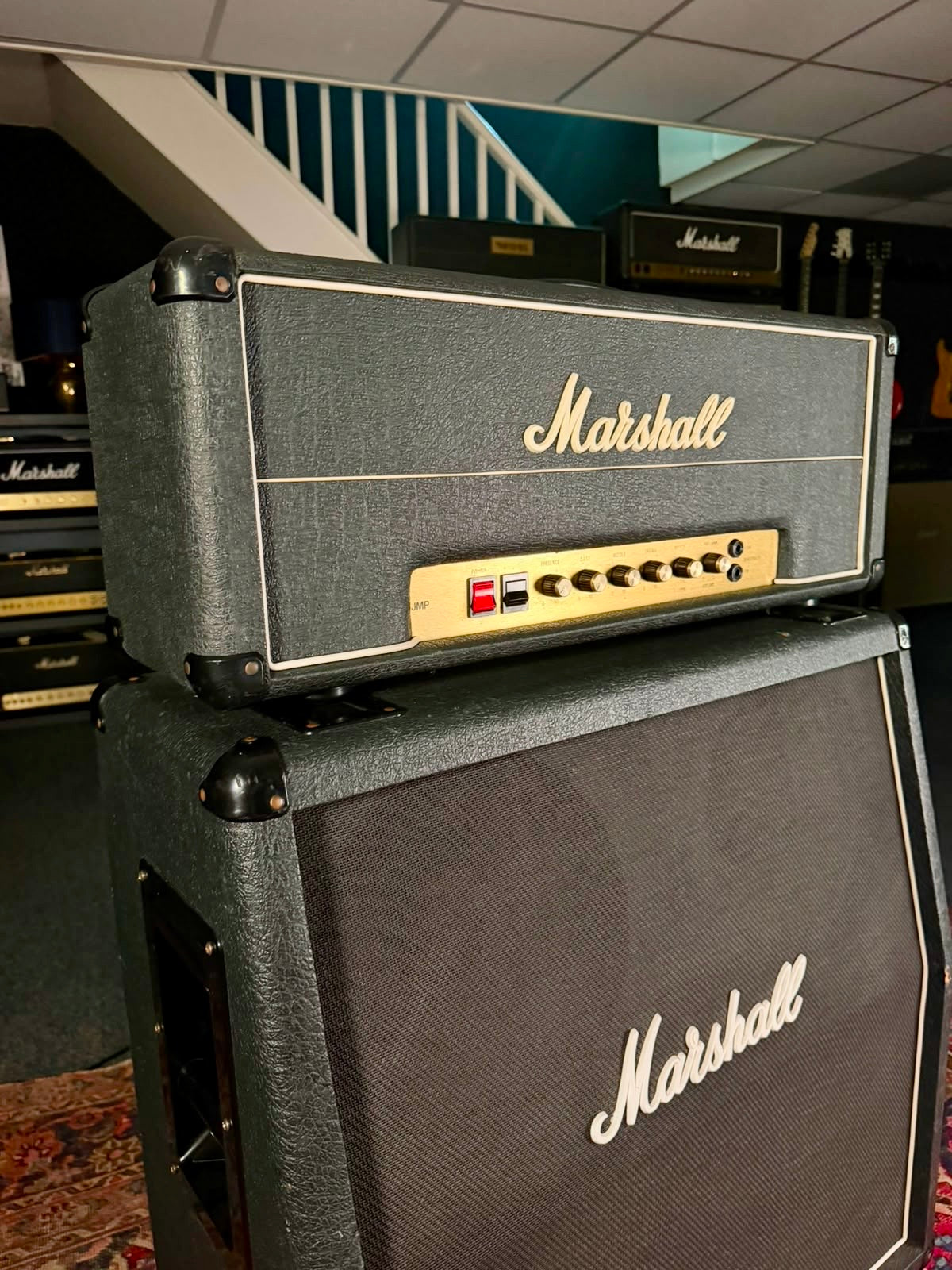 Marshall JMP 2203 Mk2 Master Model Lead 100-Watt Guitar Amp Head 1977 - Serviced – image 1