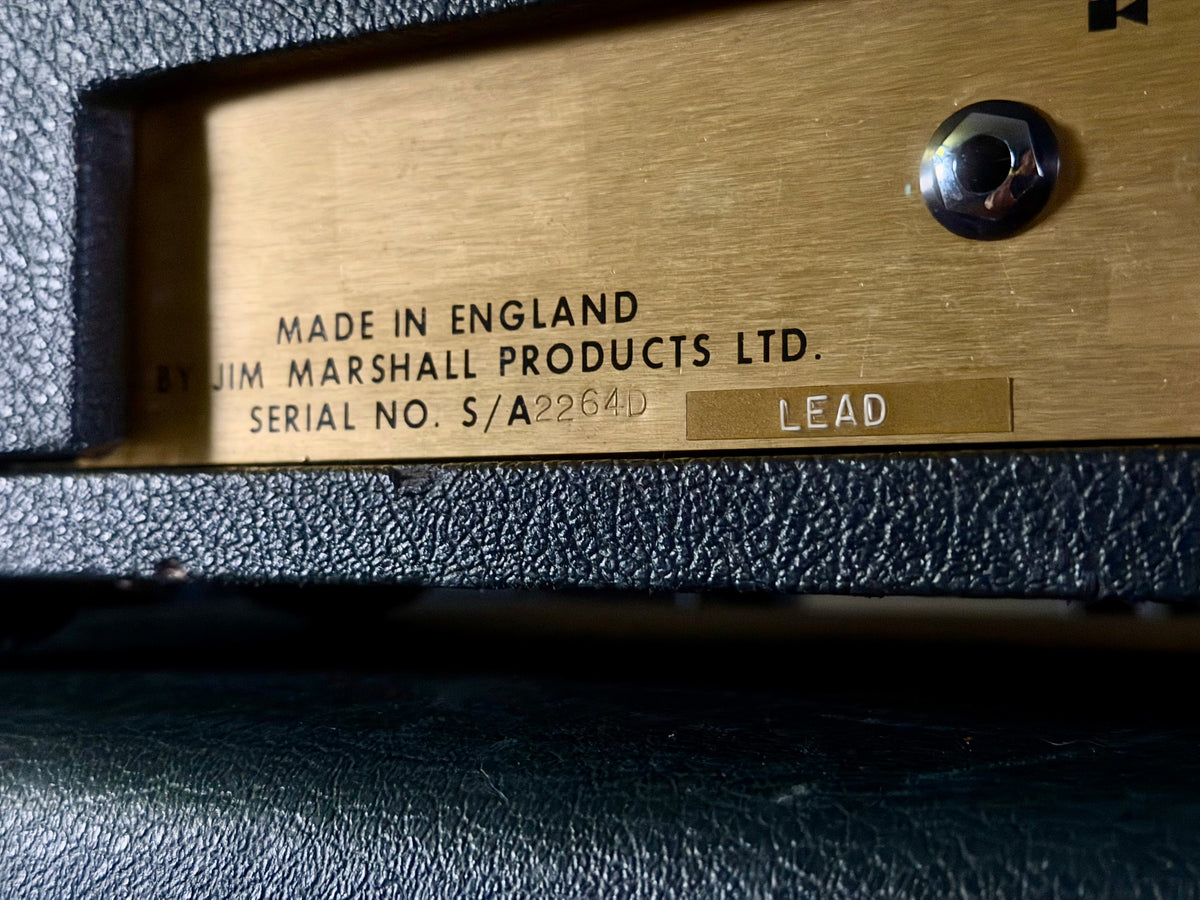 Marshall JMP 1987 50-Watt Guitar Amp Head 1972 - Black – image 4