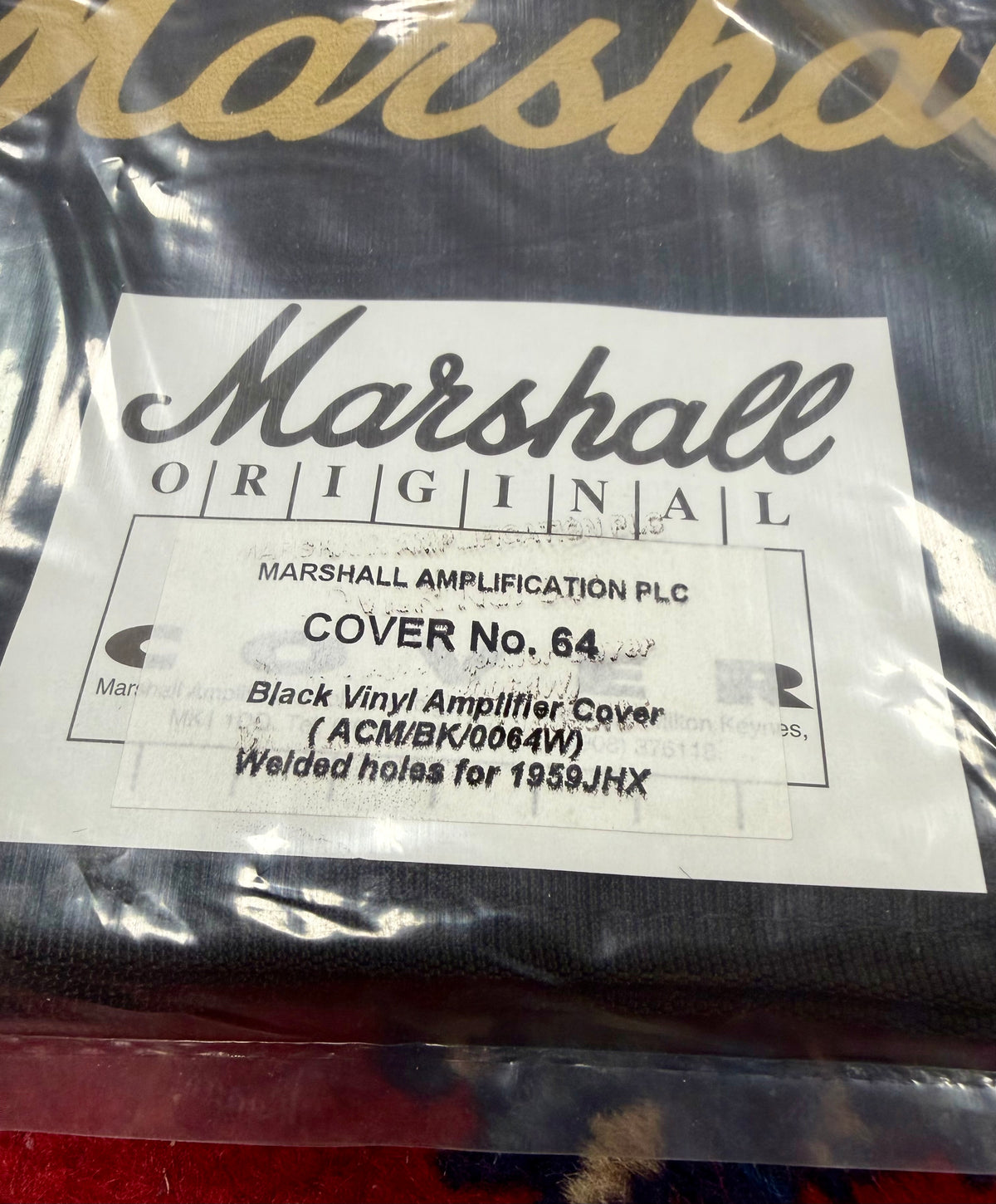 Marshall Super100JH Head Cover - COVR-00064 Jimi Hendrix - Black – image 3