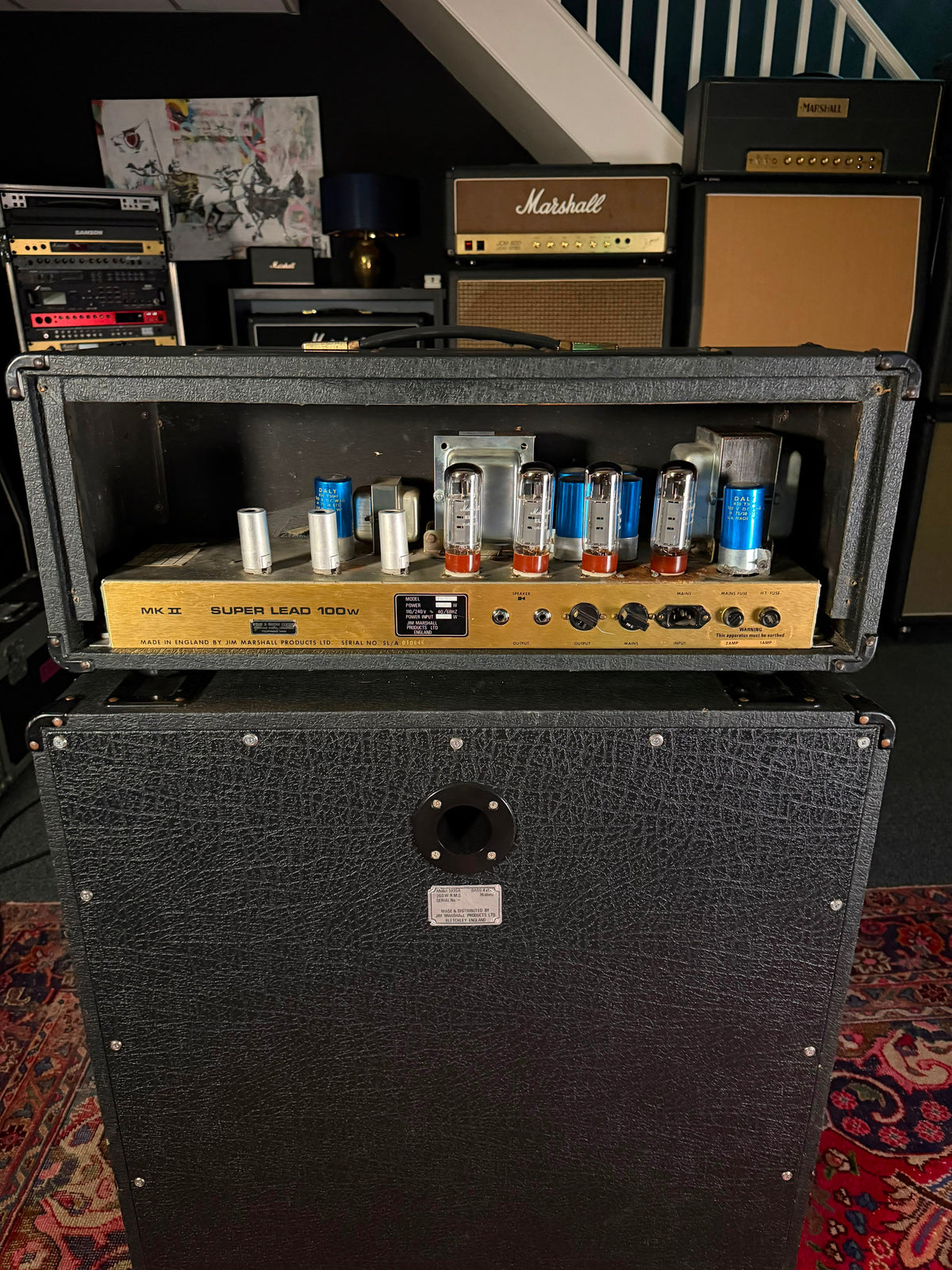 Marshall JMP 1959 MK II Super Lead 2-Channel 100-Watt Guitar Amp Head 1978 - Serviced – image 3