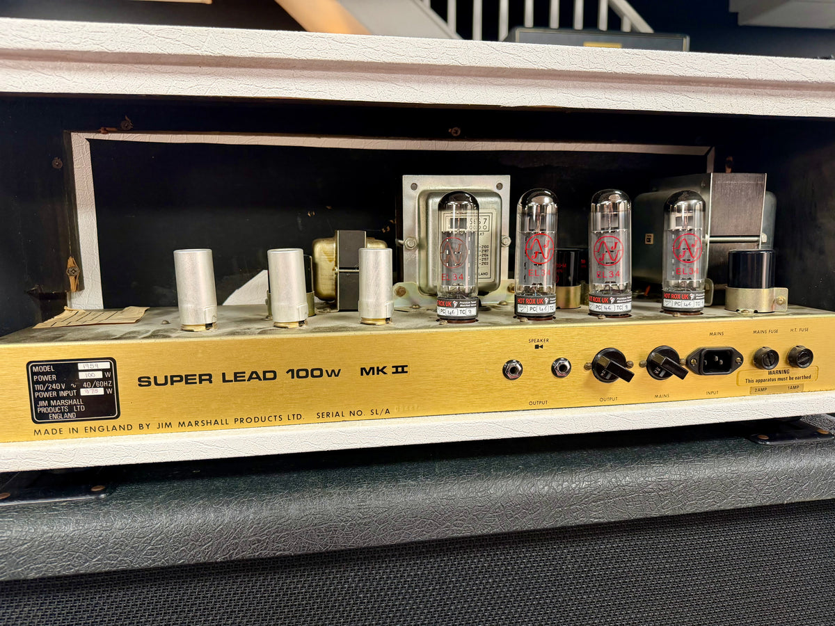 Marshall JMP 1959 MK II Super Lead 100-Watt Head 1979 - Randy Rhoads White – image 8