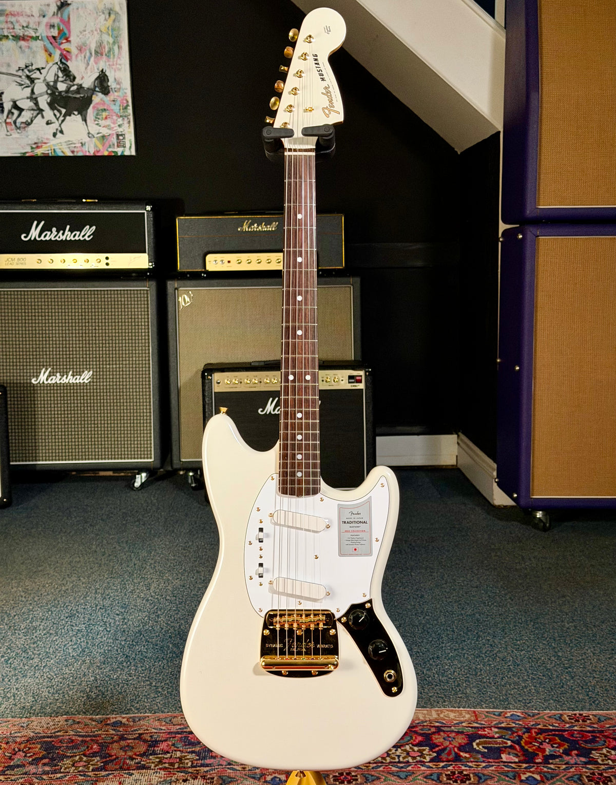 Fender MIJ Traditional '60s Mustang 2025 Collection - White Pearl – image 3