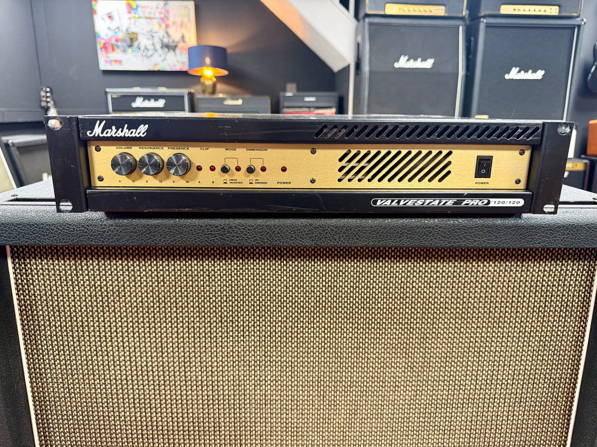 Marshall Valvestate Pro 120/120 Stereo Power Amp 2000- Gold – image 2