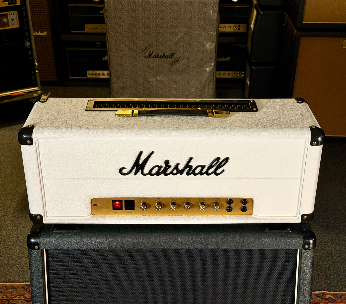 Marshall JMP 1959 MK II Super Lead 100-Watt Head 1979 - Randy Rhoads White – image 4
