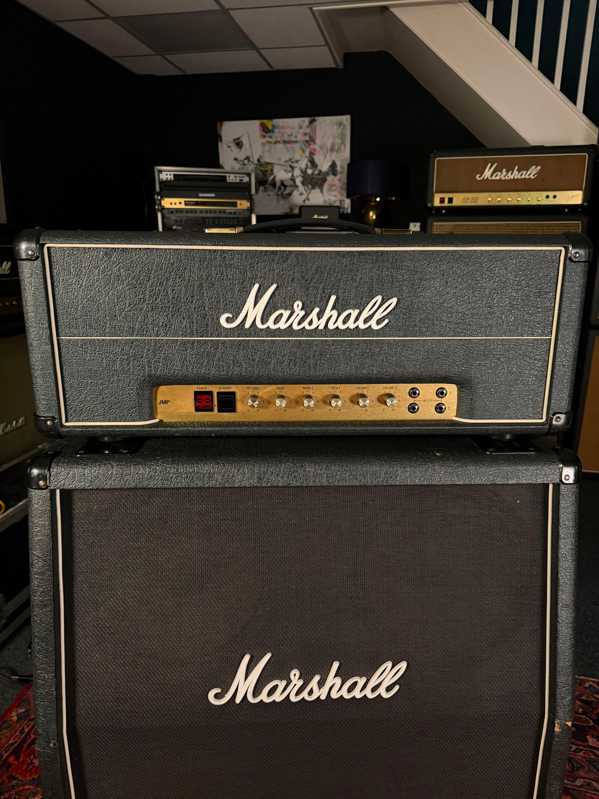 Marshall JMP 1959 MK II Super Lead 2-Channel 100-Watt Guitar Amp Head 1978 - Serviced – image 1