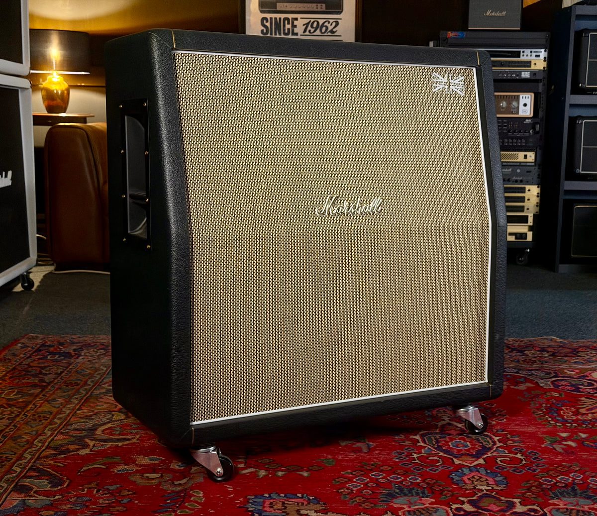 Marshall 1960AHW Handwired 120-Watt 4x12" Angled Guitar Speaker Cabinet 2009 - Black – image 1