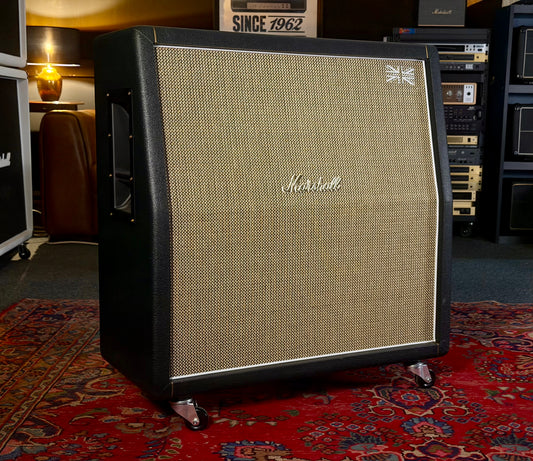 Marshall 1960AHW Handwired 120-Watt 4x12" Angled Guitar Speaker Cabinet 2009 - Black – image 1
