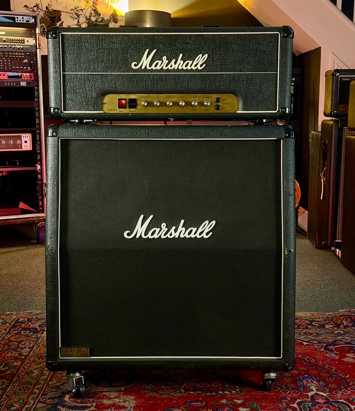 Marshall JMP 2203 Mk2 Master Model Lead 100-Watt Guitar Amp Head 1979 - Black – image 2