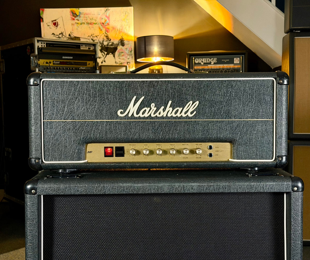 Marshall JMP 2203 Mk2 Master Model Lead 100-Watt Guitar Amp Head 1978 - Black – image 2