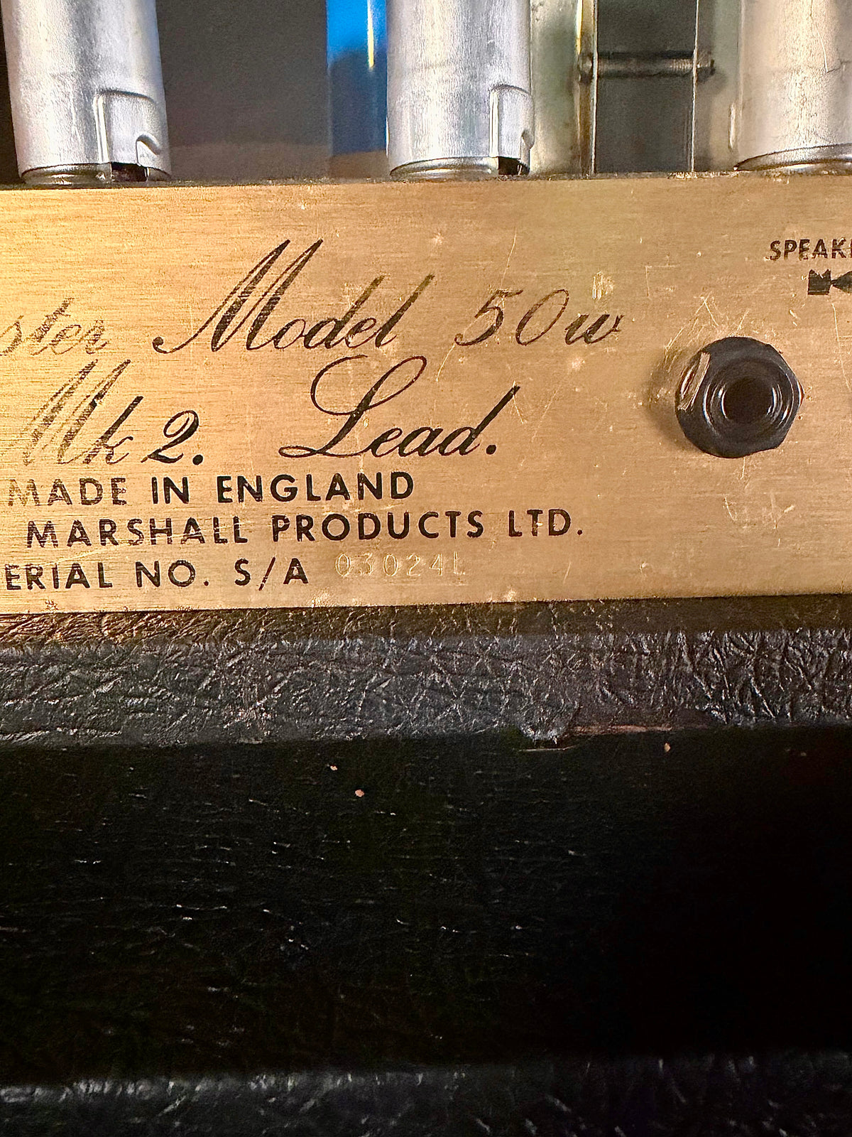 Marshall JMP 2204 Master Model Mk2 Lead 50-Watt Guitar Amp Head 1979 - Black – image 5