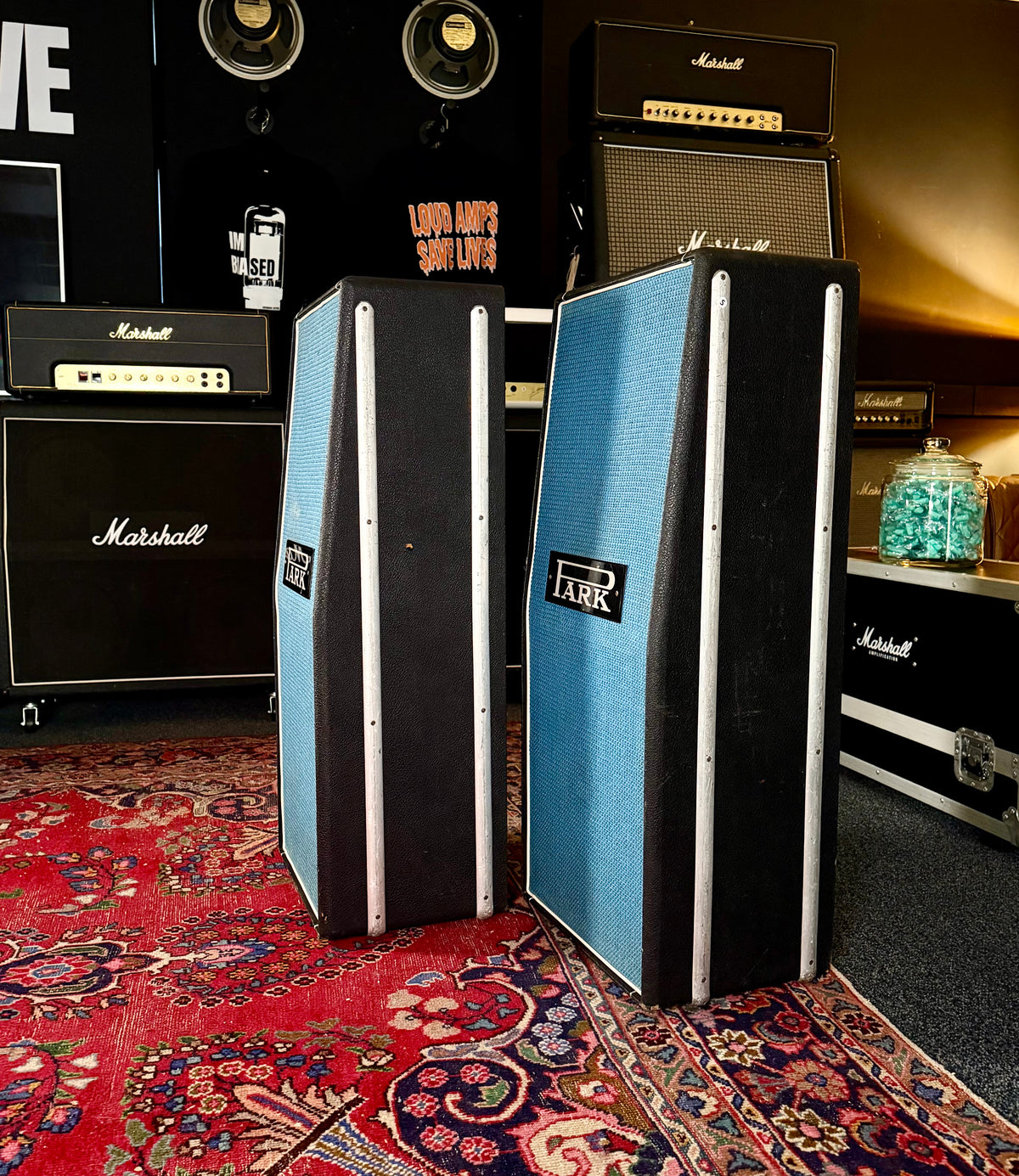 Park 2x12 Original Column Speakers Pair 1970 - G12M T1221 Pulsonic – image 3